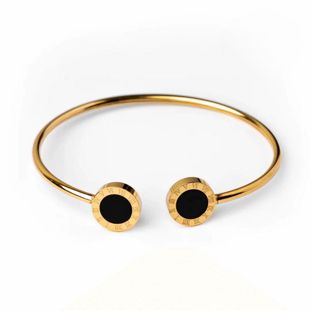 1080 X 1080 (Feed) (15) Bracelete Ônix Lua Negra Banhado em Ouro 18k - Imagem 1