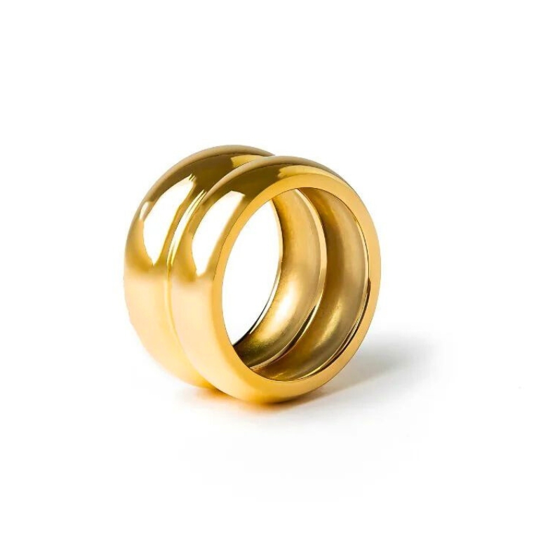 Design sem nome - 2024-08-26T150007.768 Anel Doppio Banhado em Ouro 18k - Imagem 1