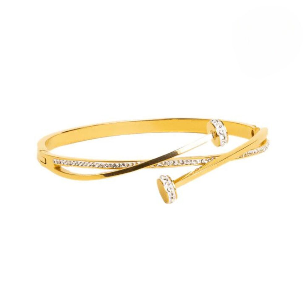 Design-sem-nome-37.jpg Bracelete de Pontos Cruzados Banhado em Ouro 18k - Imagem 1