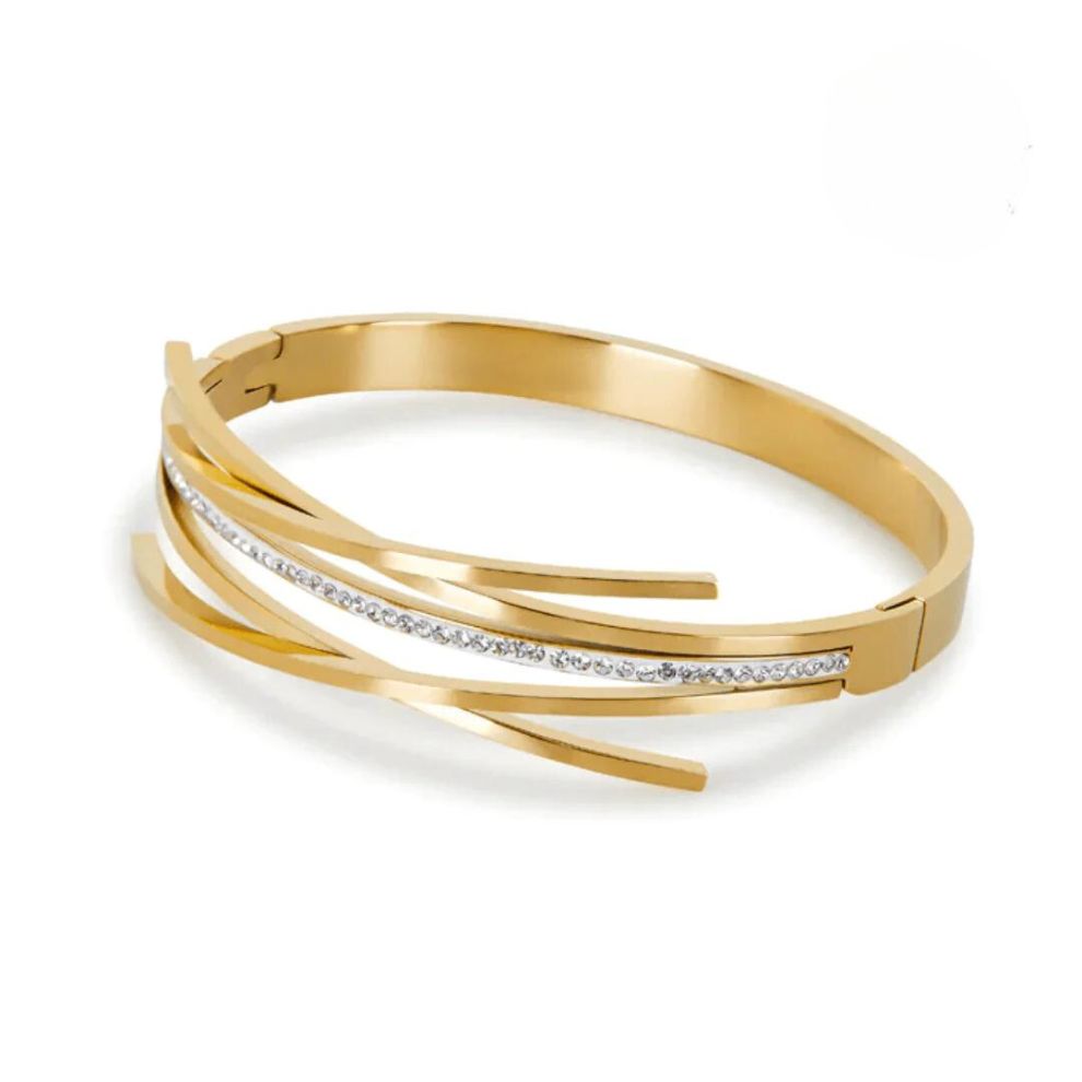 Design-sem-nome-43.jpg Bracelete de Linhas Cruzadas Banhado em Ouro 18k - Imagem 1