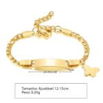 Pulseira Infantil Personalizável com o Nome do seu PRÍNCIPE ou PRINCESA - Imagem 3