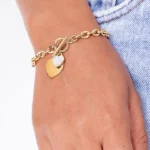 Pulseira de Elos Amichie Banhada em Ouro 18k - Imagem 2