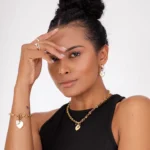 Pulseira de Elos Amichie Banhada em Ouro 18k - Imagem 4