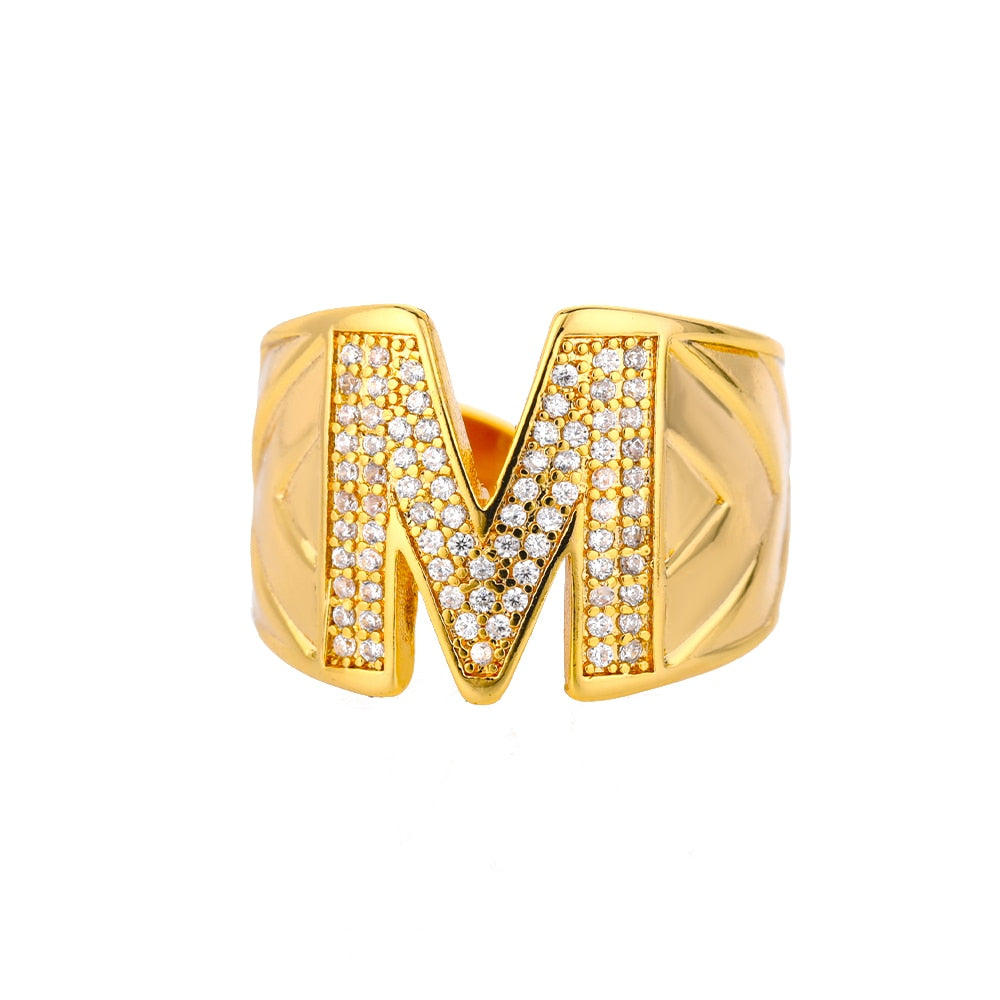 S93b4d1b54ace44d09b9709c5da8acbc7B.jpg Anel Inicial Cravejado Zircônia Banhado em Ouro 18k - Imagem 1