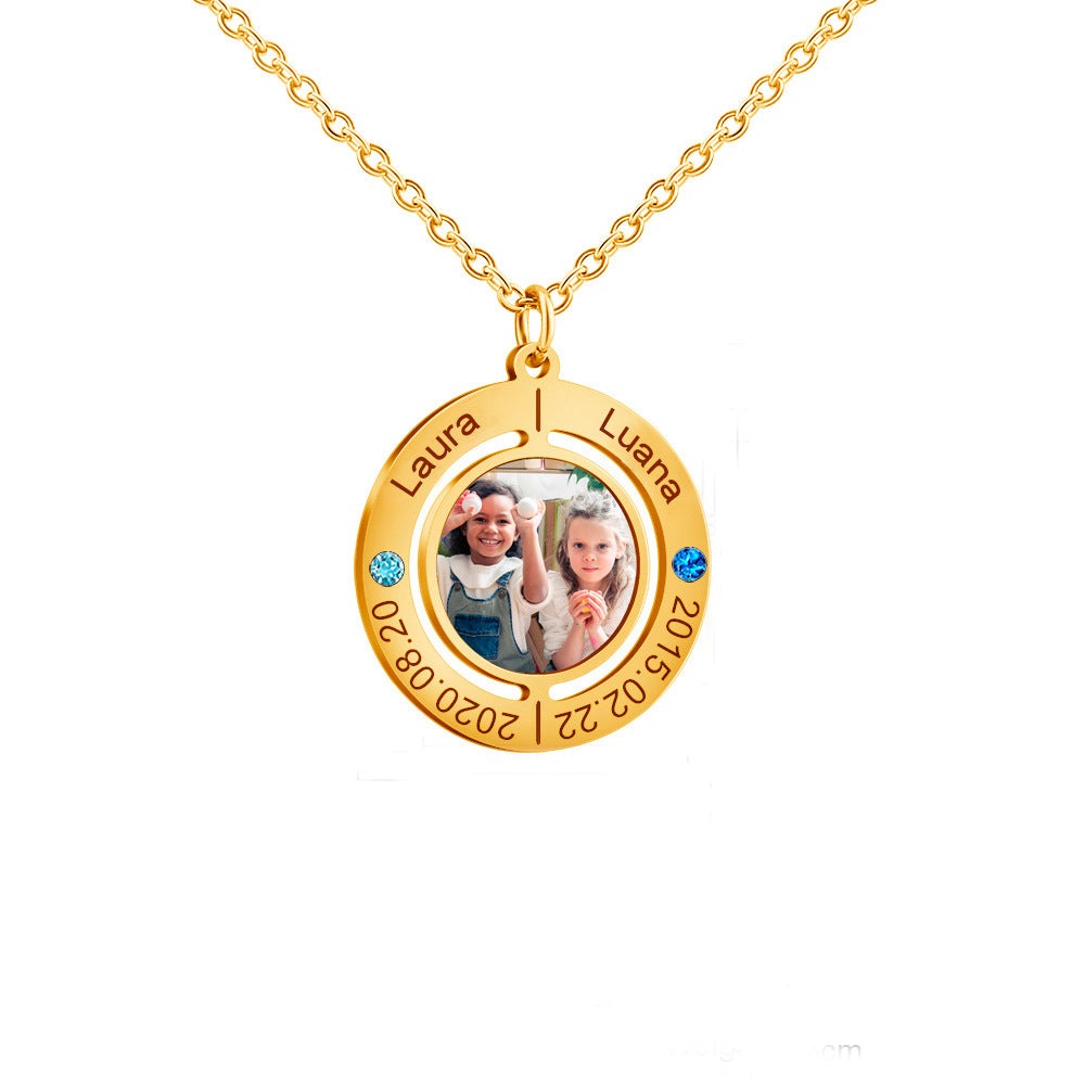 foto-luana-e-laura.jpg Colar Personalizado Conexão Eterna - Imagem 1
