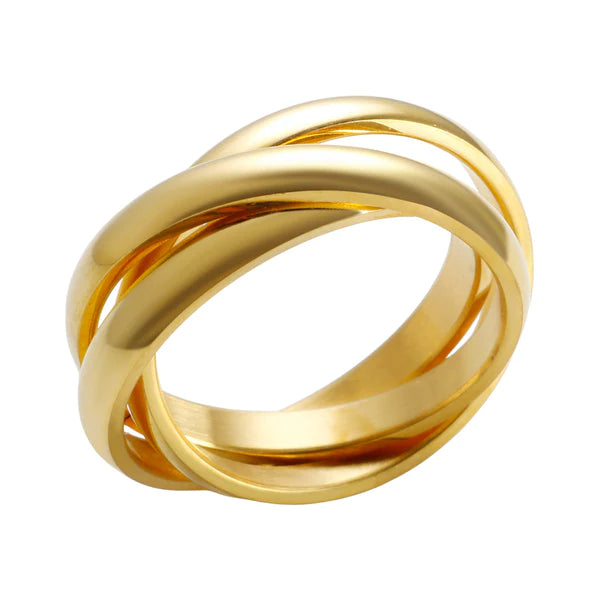 jpeg_b87c2189-2a18-45db-b80a-bba4adbdb912.jpg Anel Havana 3 em 1 Banhado em Ouro 18k - Imagem 1