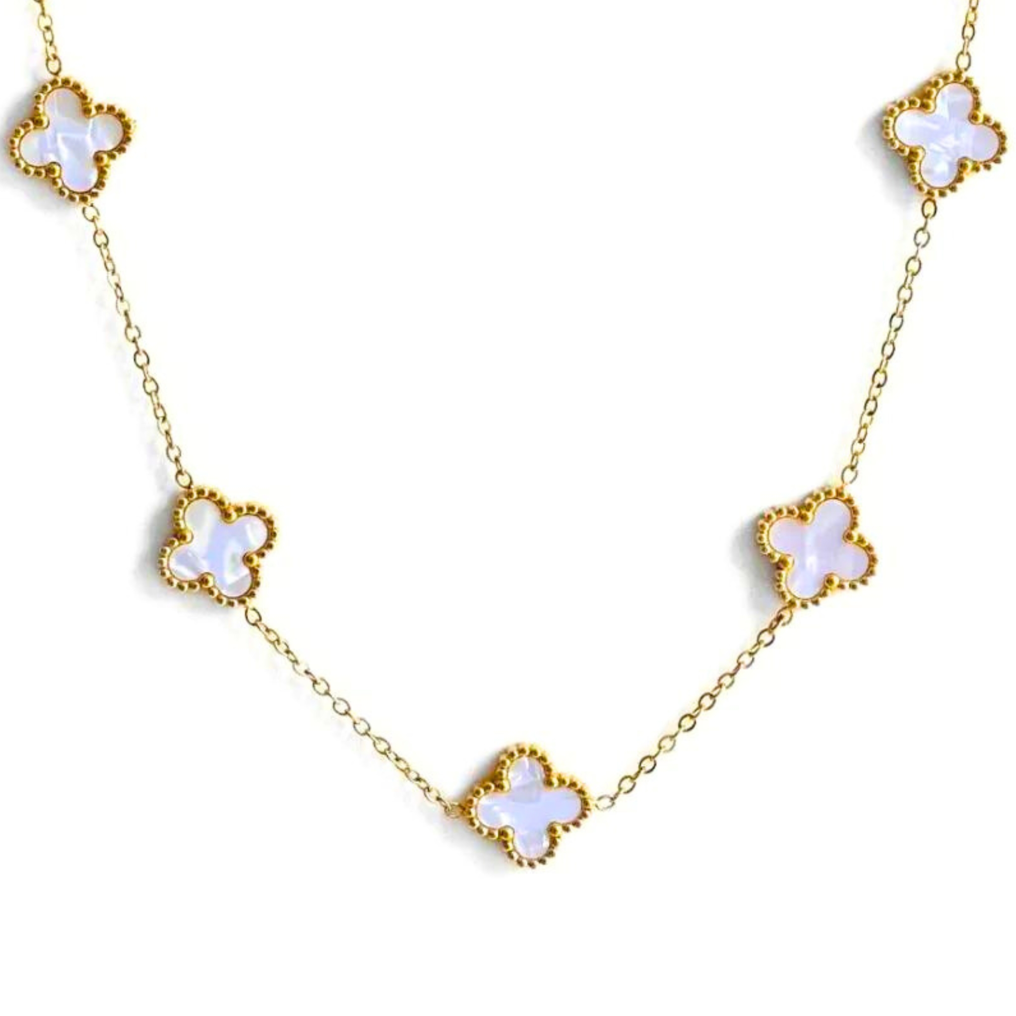 Manicure Pedicure Cuticulagem Eszamalte em gel Banho de gel Alongamento Manutenção Remoção Blindagem Spa dos pés (34) Colar de Trevo Madrepérola Banhado em Ouro 18k - Imagem 1