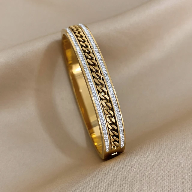 Anel Encanto com Pedras Brilhantes Banhado em Ouro 18k - Imagem 6