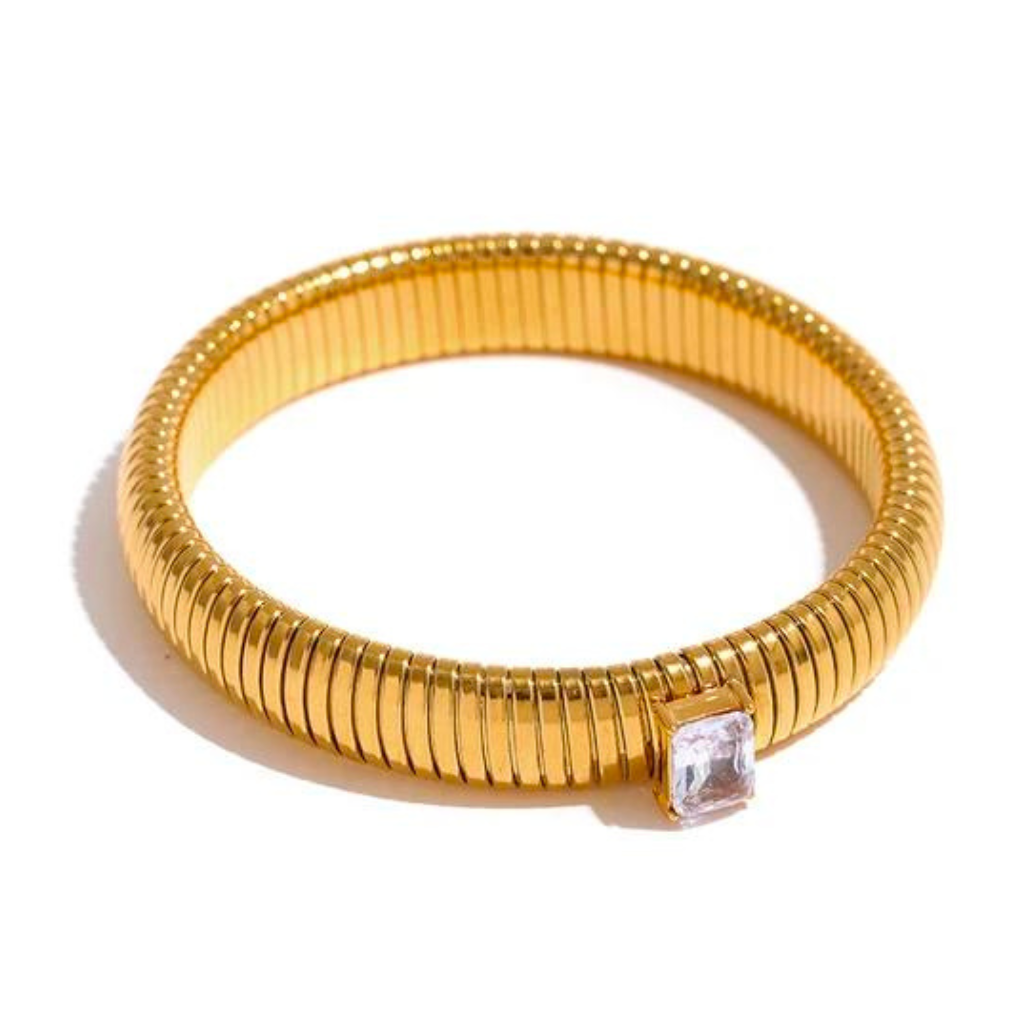 Manicure Pedicure Cuticulagem Eszamalte em gel Banho de gel Alongamento Manutenção Remoção Blindagem Spa dos pés (3) Bracelete Capri Banhado em Ouro 18k - Imagem 1