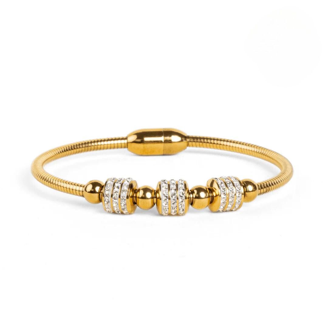 xr:d:DAF5ChGiLm0:183,j:5378848408544333902,t:24041117 Bracelete Glow Bela Banhado em Ouro 18k - Imagem 1