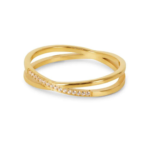 Anel Vittoria banhado em Ouro 18k