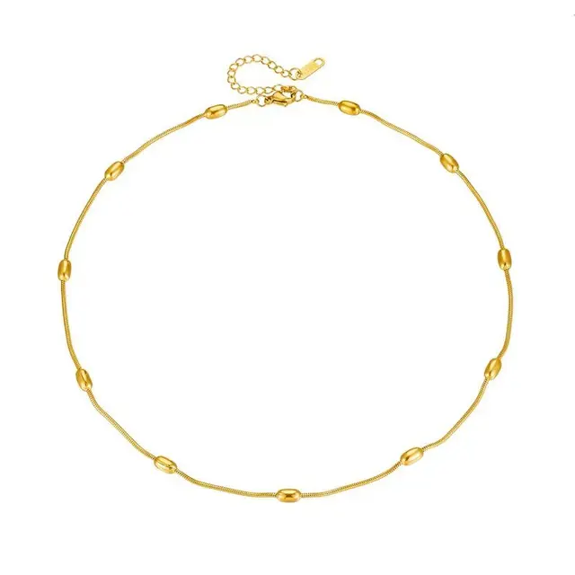 1 40 Colar de Esferas Greta Banhado em Ouro 18k - Imagem 1