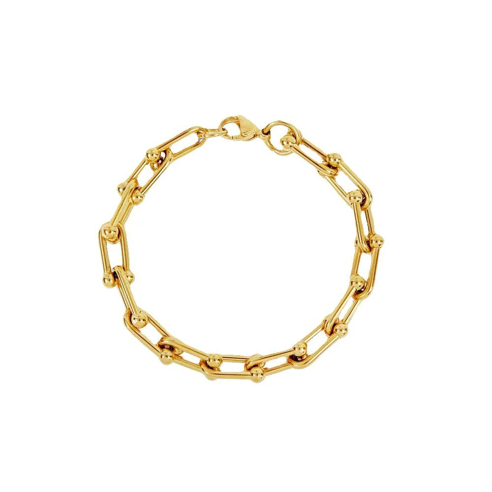 WhatsApp Image 2024-07-23 at 17.35.23 Pulseira Elos Clássico Banhado em Ouro 18k - Imagem 1