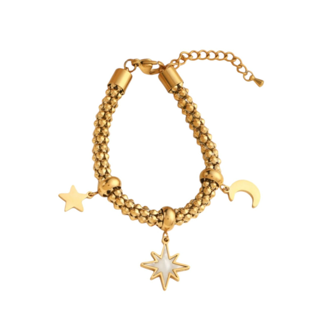 1 Pulseira Celestial Glow banhada em ouro 18k - Imagem 1