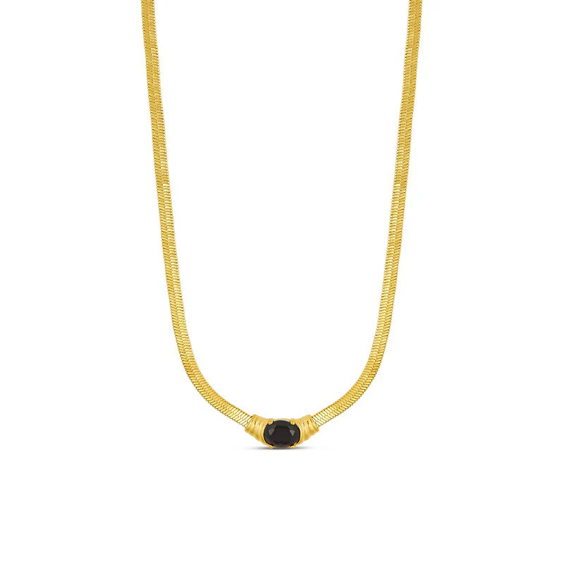 144412_Dovy_Kairys0641_800x Colar de Malha Eclipse Banhado em Ouro 18k - Imagem 1