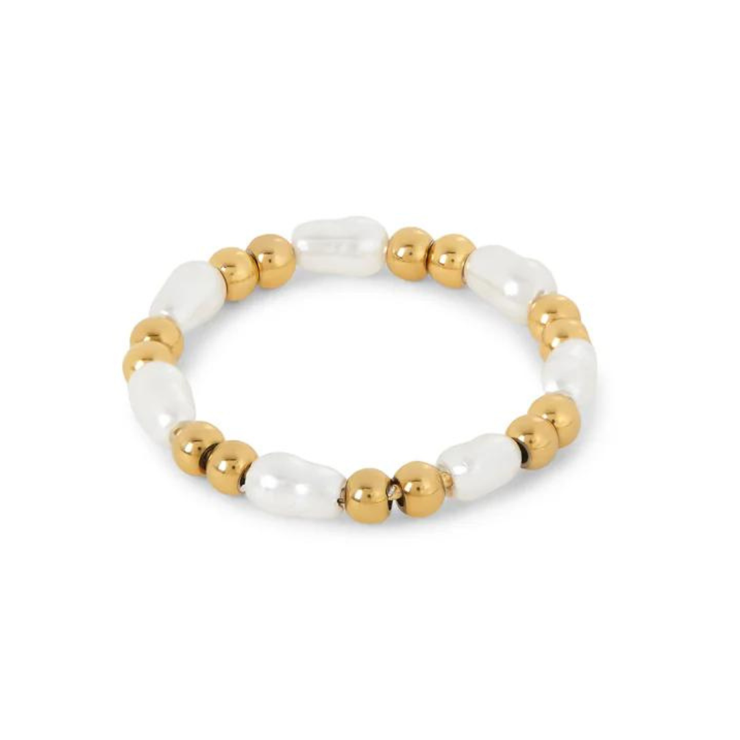 Up to 50% off in all our products. Anel de Pérolas Elowen Banhado em Ouro 18k - Imagem 1