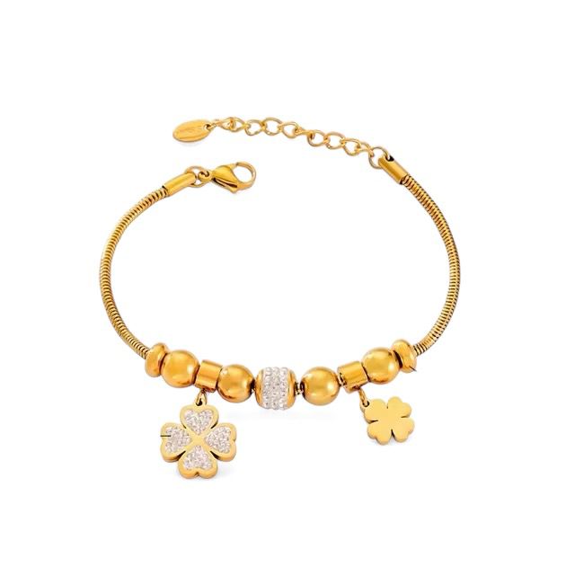 WhatsApp Image 2024-09-05 at 11.22.45 Pulseira Clover Duo Banhada em Ouro 18k - Imagem 1