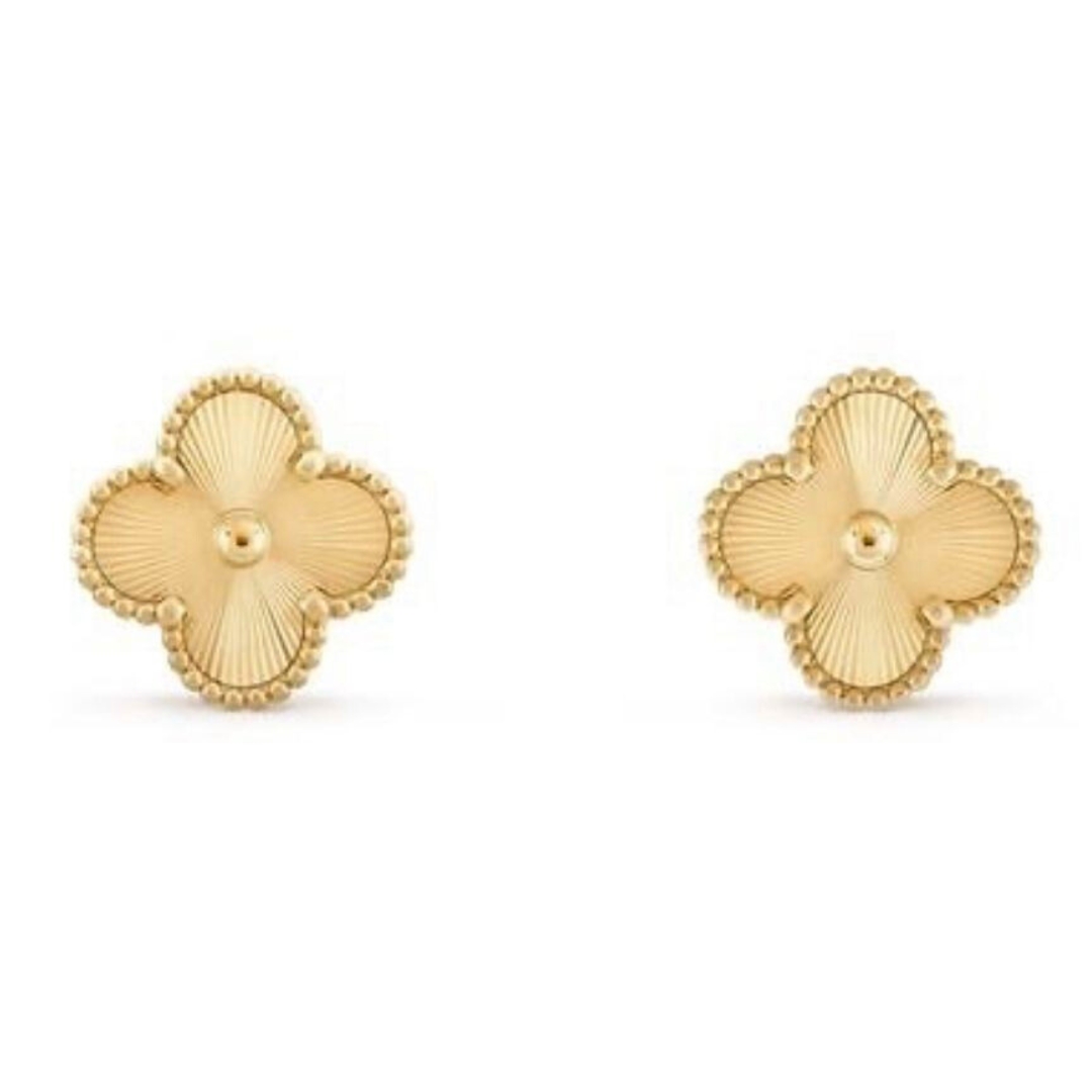 Design sem nome - 2025-02-19T174201.188 Brincos de Trevo Dourado Banhado em Ouro 18k - Imagem 1