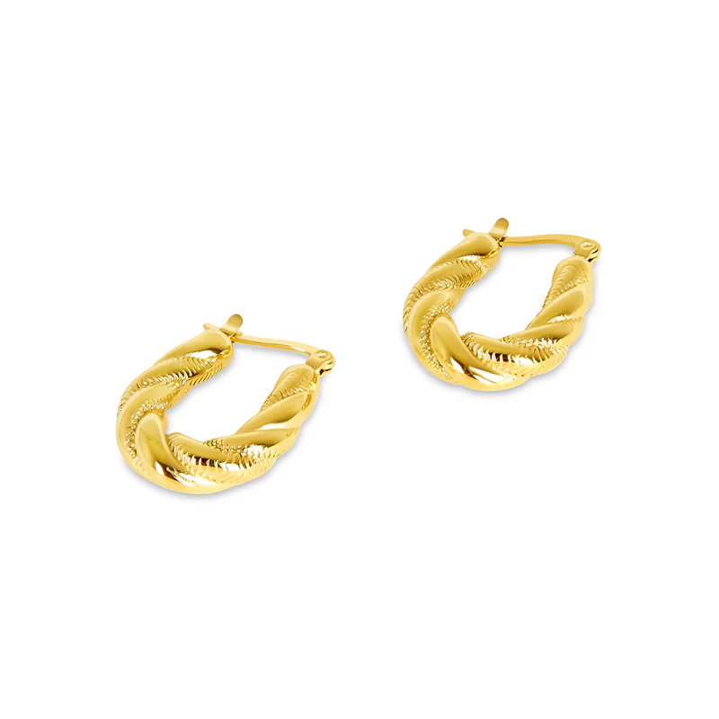 2023-11-0315-37-45_B_Radius8_Smoothing4_800x Brinco Argola Entrelaçada Banhado em Ouro 18k - Imagem 1