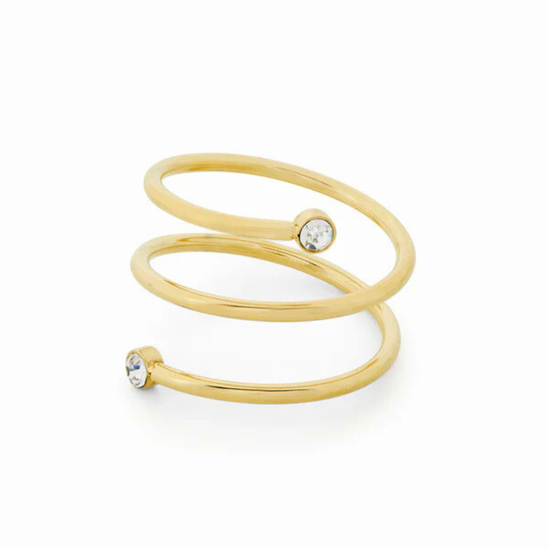 Design sem nome (55) Anel Vórtice Banhado em Ouro 18k - Imagem 1