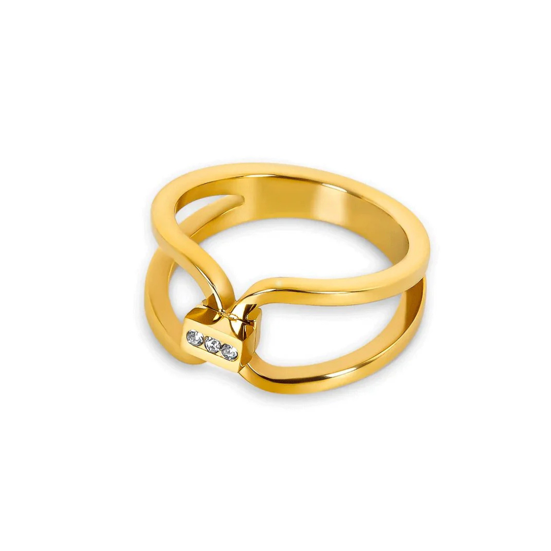 Design sem nome (56) Anel Aurora Banhado em Ouro 18k - Imagem 1