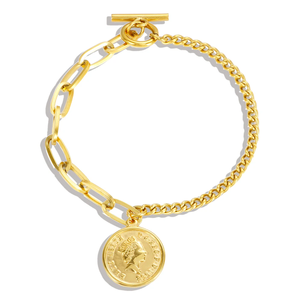 S58758ce84f514db691dce08f79957547V Pulseira Realeza banhada em ouro 18k - Imagem 1