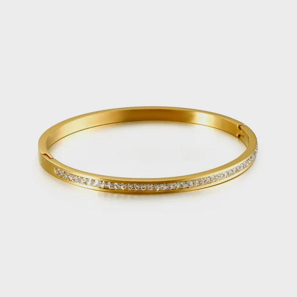 Design sem nome (71) Bracelete Gloria Banhado em Ouro 18k - Imagem 1