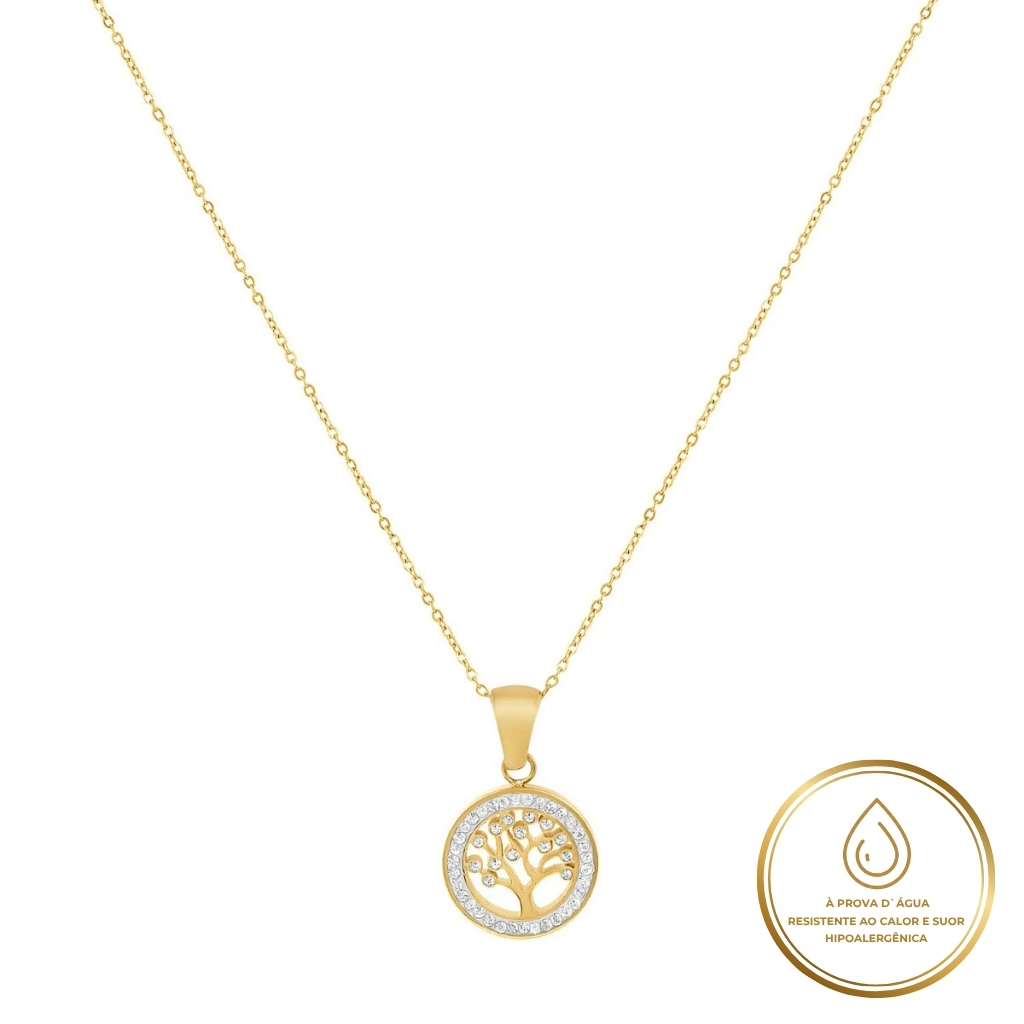Design sem nome - 2025-10-03T223446.939 Colar Elos da Vida Banhado em Ouro 18k - Imagem 1